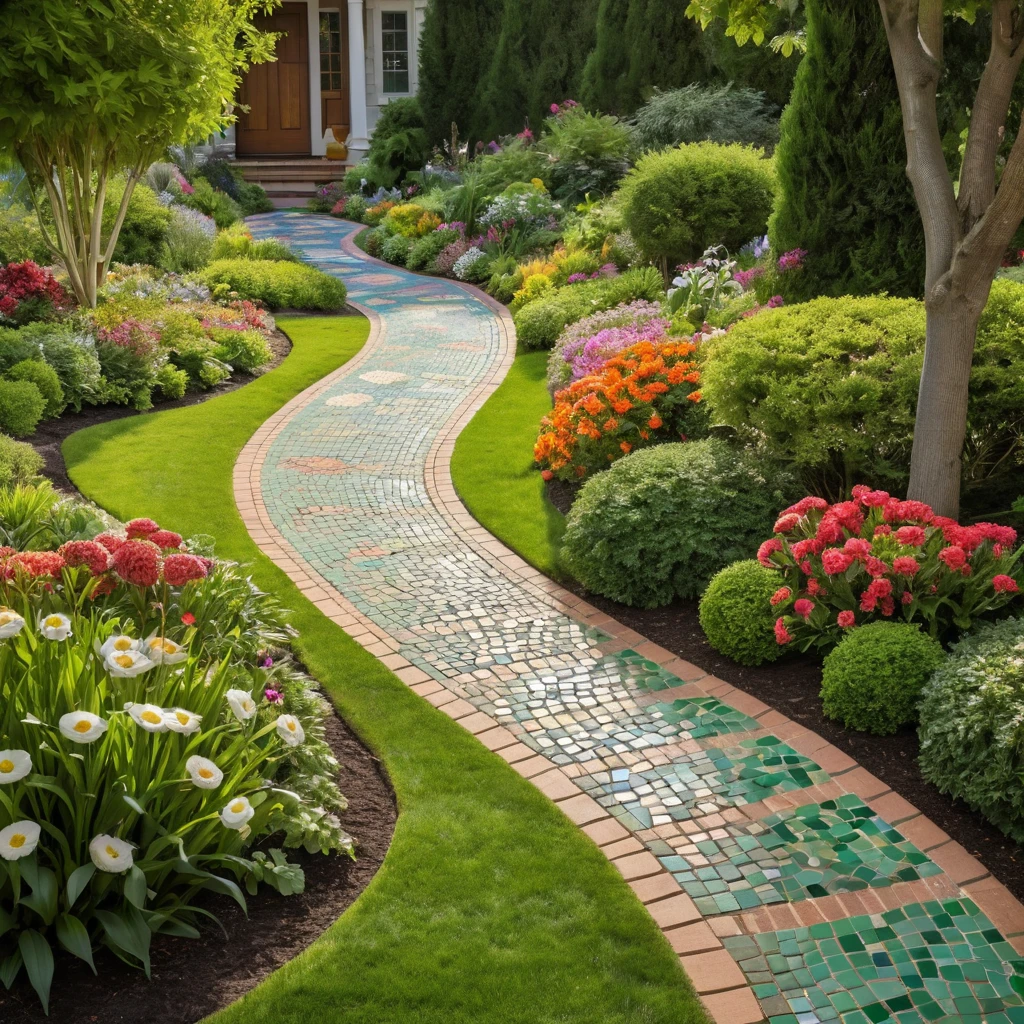 Add a Mosaic Garden Path