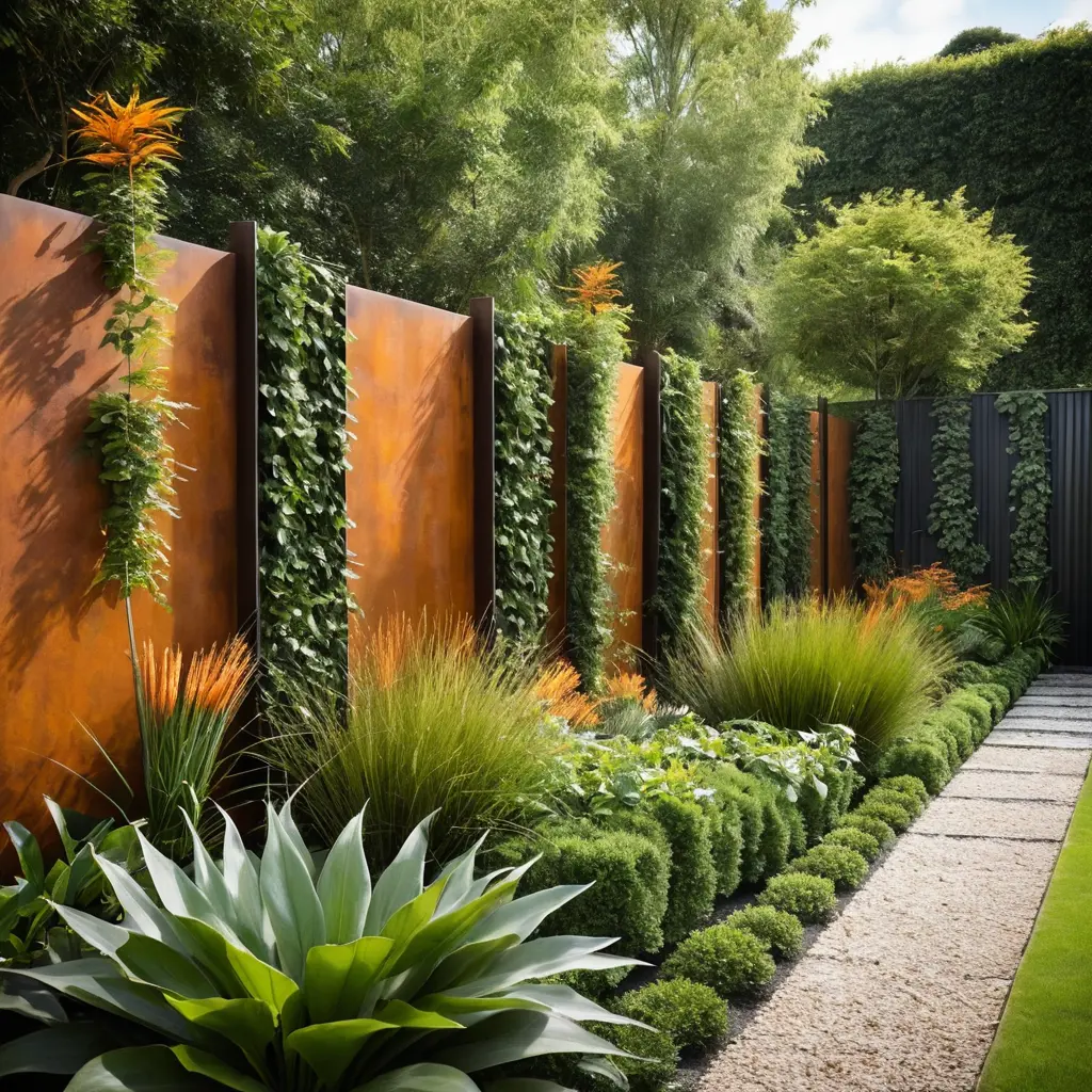 Corten Steel Fence