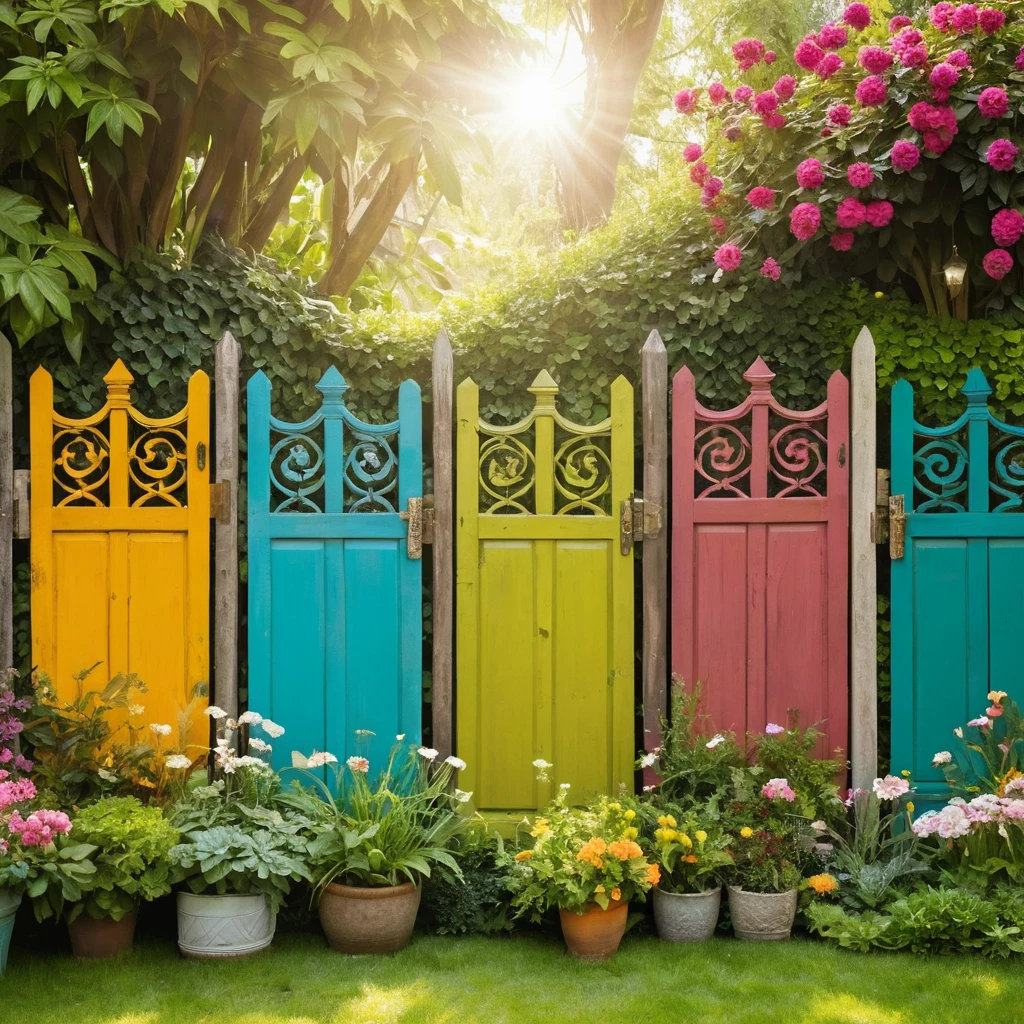 Fencing with Recycled Doors