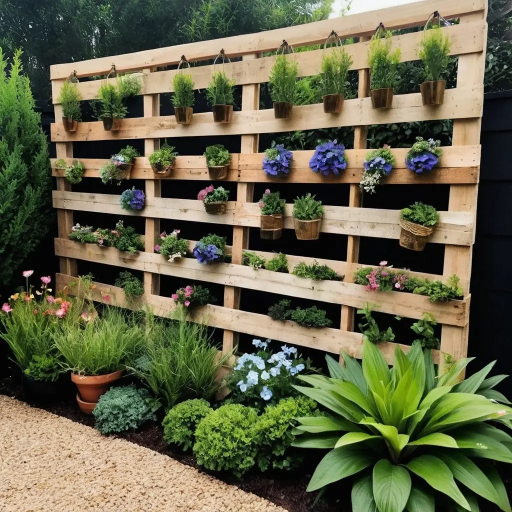 Recycled Wooden Pallet Fence