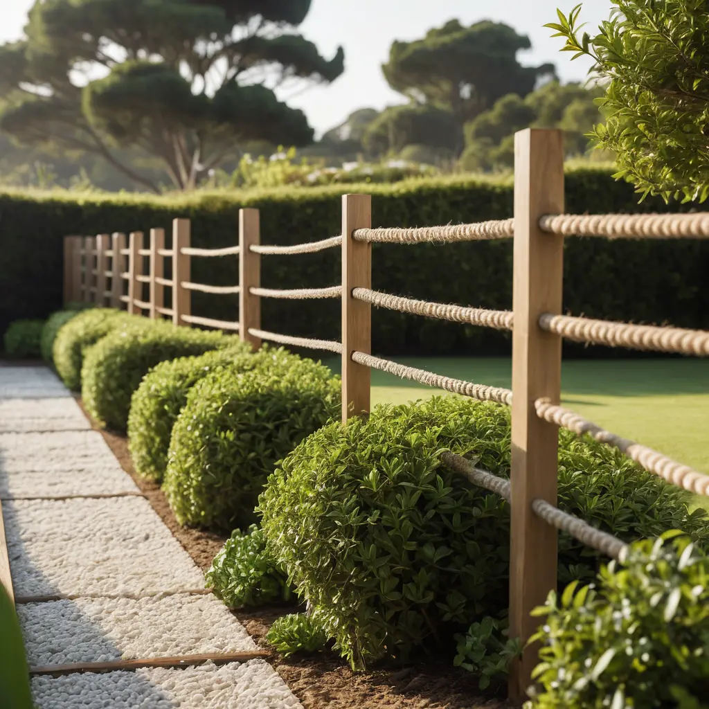 Rope and Post Fence