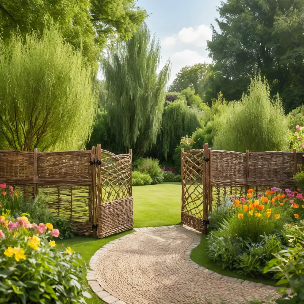 Woven Willow Fence