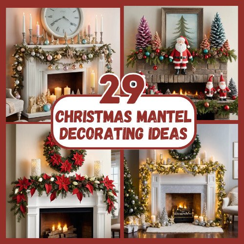29 Christmas Mantel Decorating Ideas