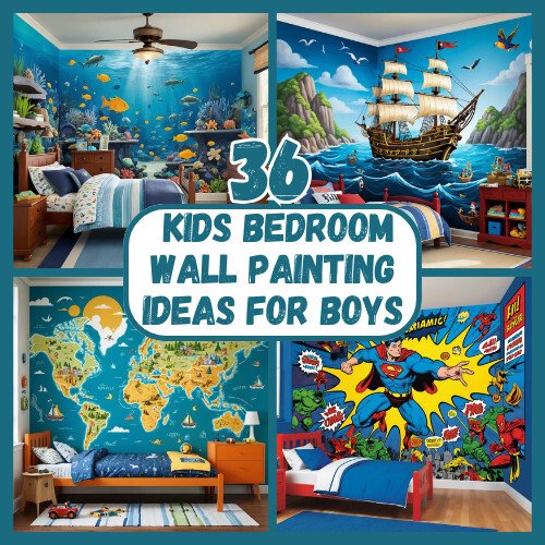 36 Creative Kids Bedroom Wall Painting Ideas for a Dreamy Look
