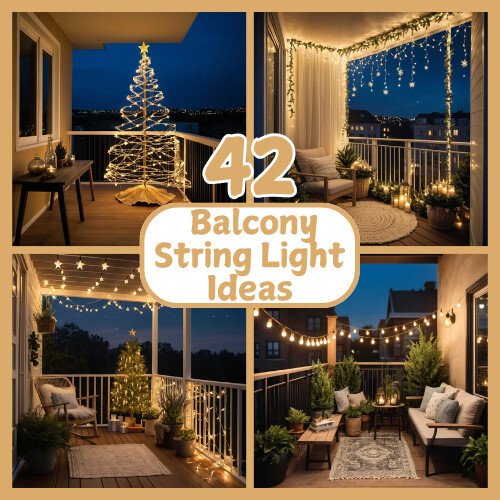 42 Balcony String Light Ideas