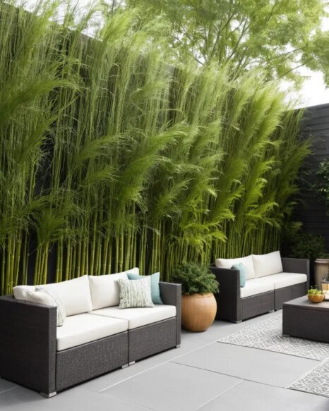 Add Privacy with Tall Plants