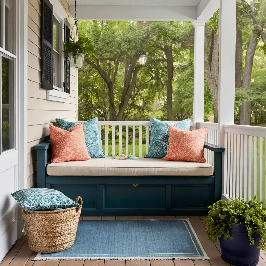 Add a Comfy Bench with Cushions