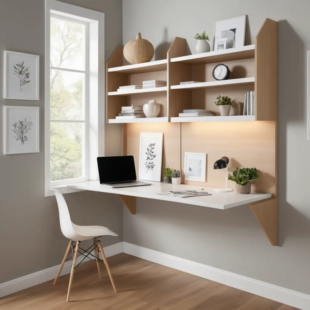 Add a Wall-Mounted Desk