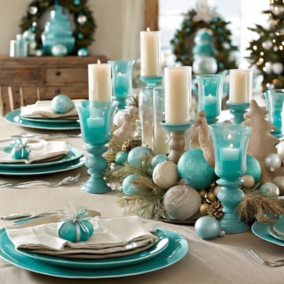 Aqua and Sand Color Scheme