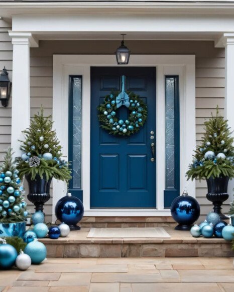 Blue Ornament Planters
