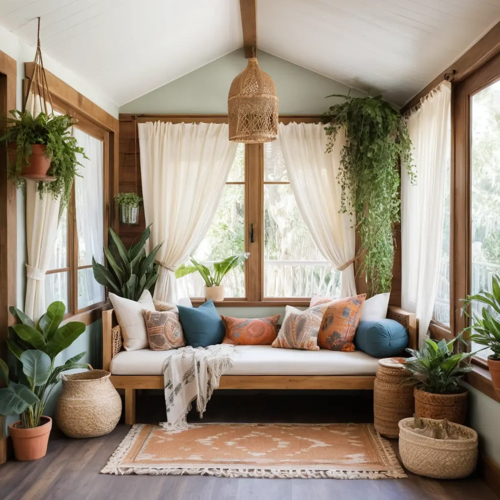 Canopy Daybed with Curtains