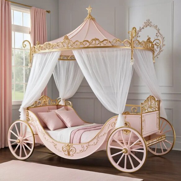 Carriage-Shaped Bed