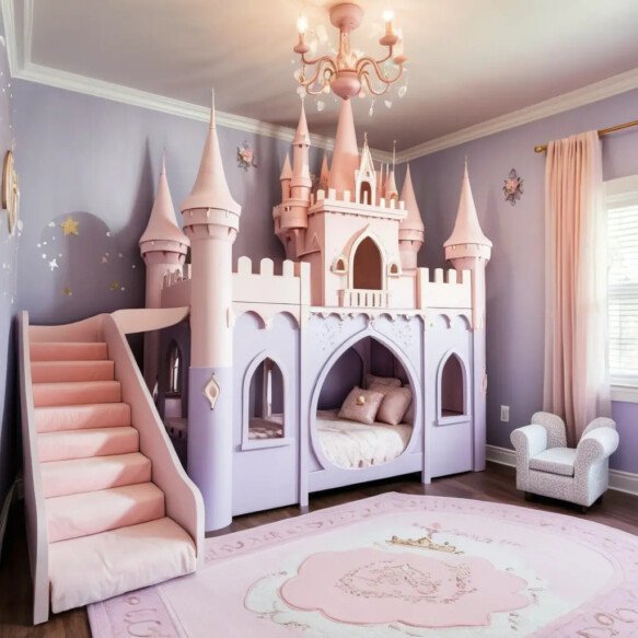 Castle-Inspired Bed Frame