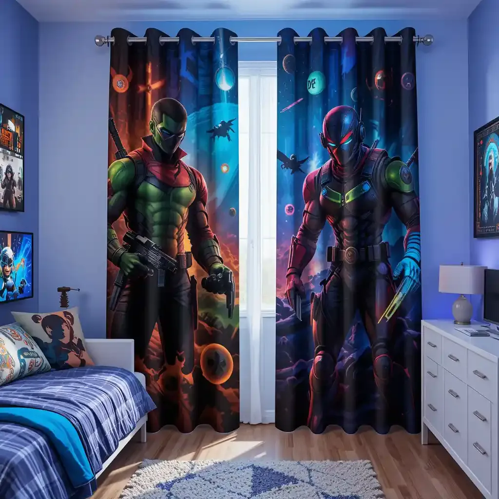 Choose Gamer-Themed Curtains