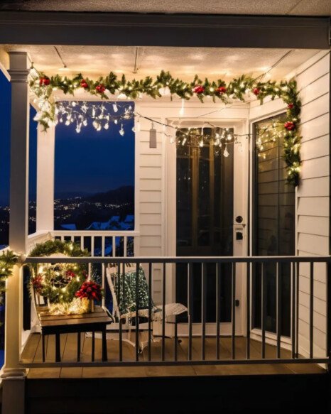 Christmas Light Chandelier