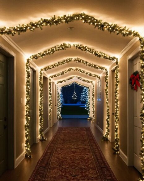 Christmas Light Tunnel
