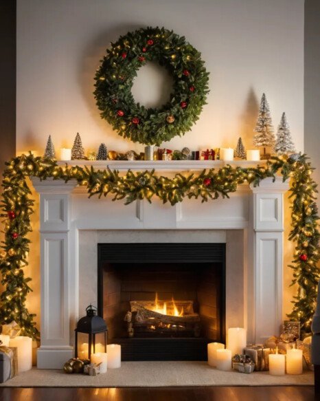 Christmas Lights on Garland