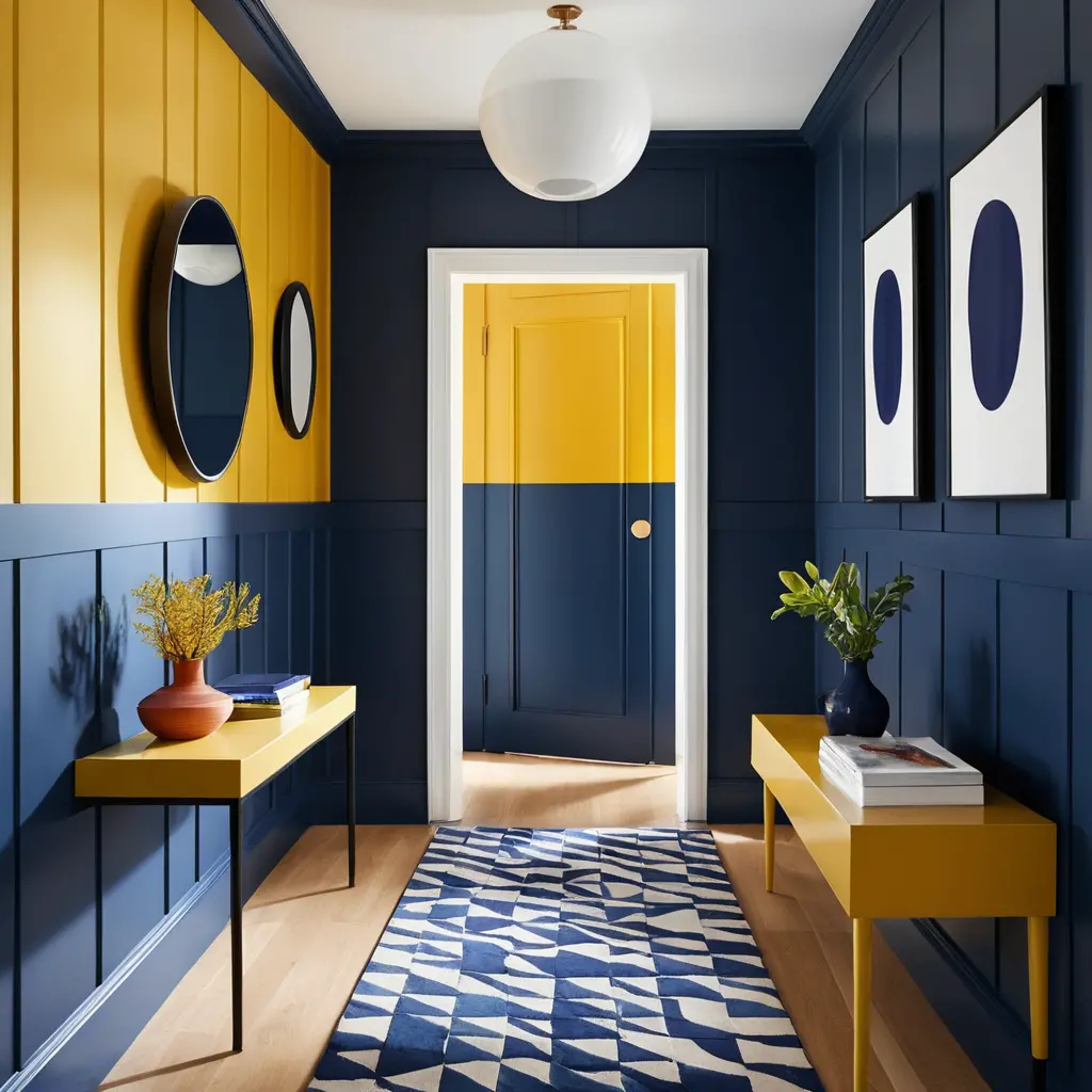 Color-Blocked Paneling
