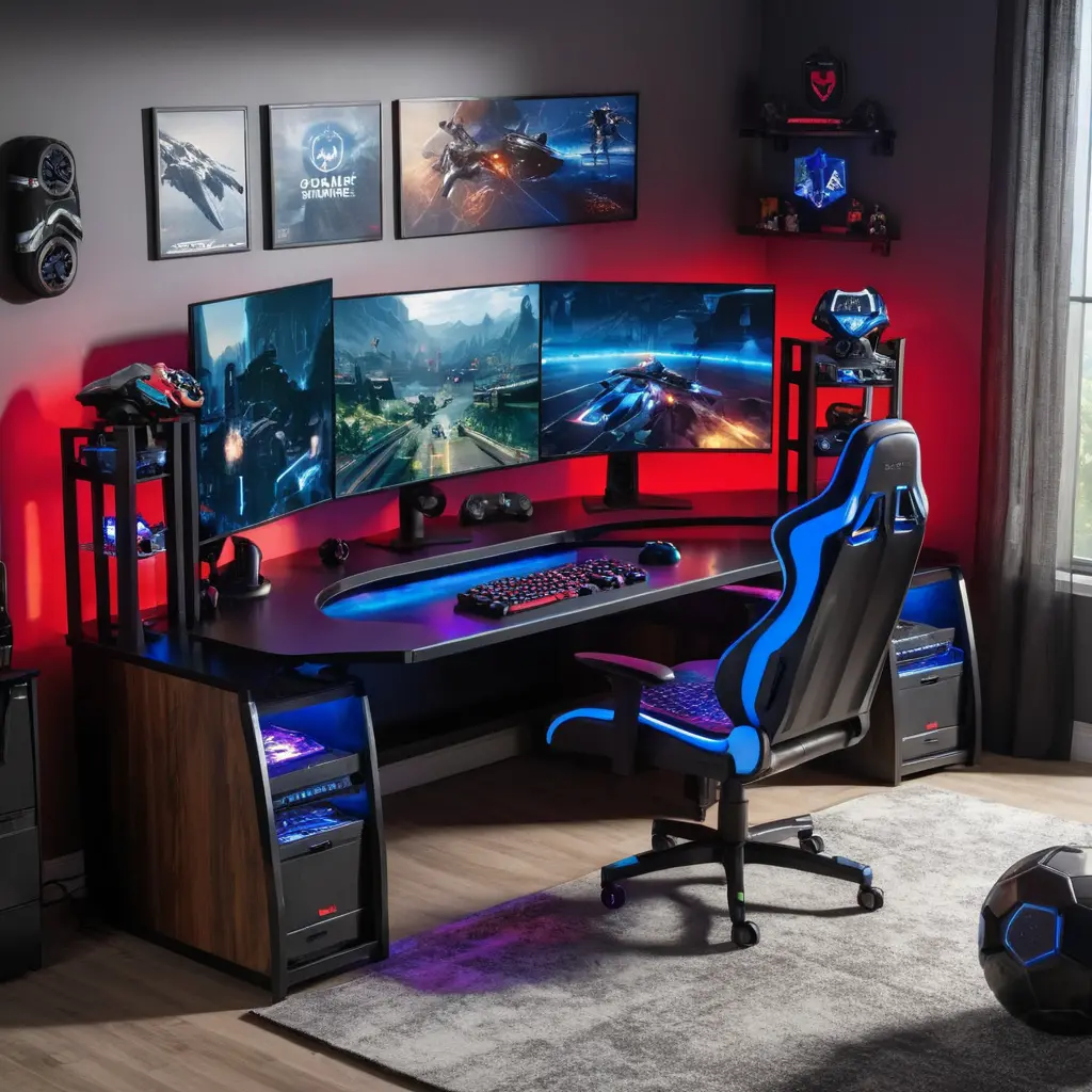 Create a Gaming Hub with a Dedicated Desk