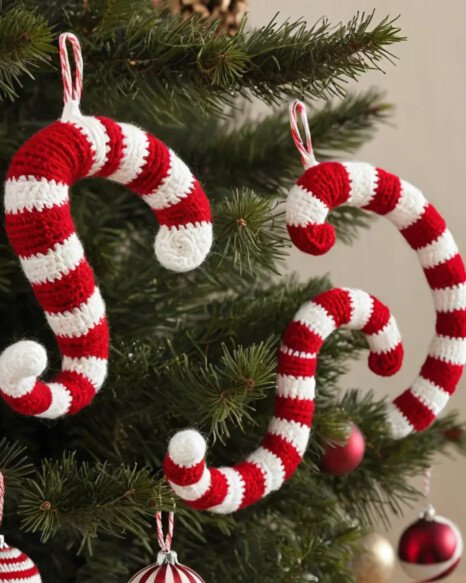 Crochet Candy Canes
