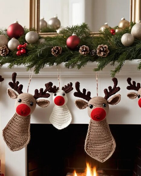 Crochet Reindeer Shapes