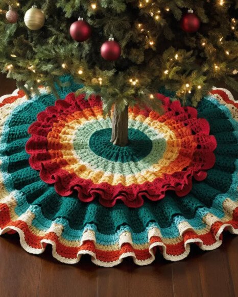 Crochet Ruffled Skirt