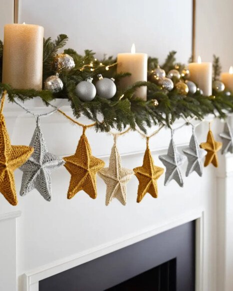 Crochet Star Garland