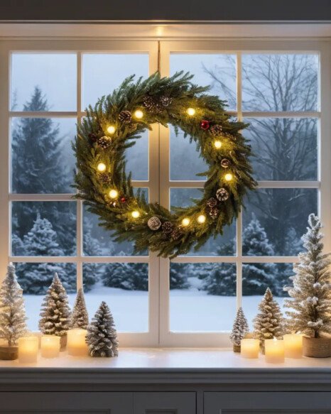 DIY Lighted Wreath