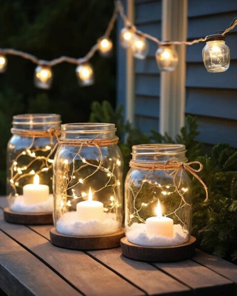 DIY Mason Jar Lanterns