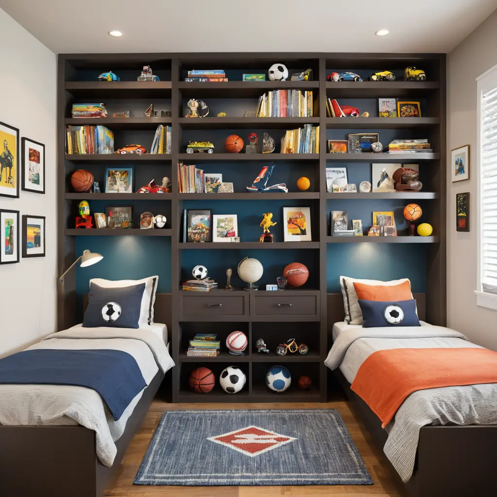 Double-Sided Bookshelves