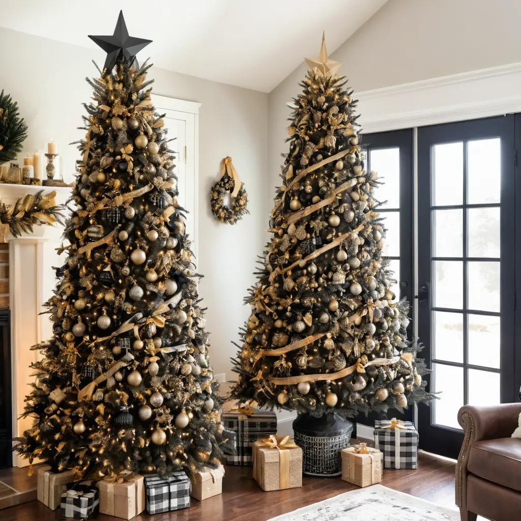 Farmhouse Black and Gold Tree