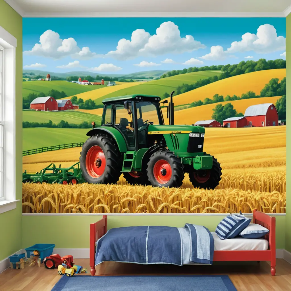 Farming Tractor Scene