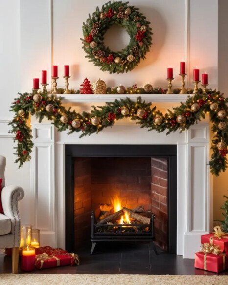 Fireplace Mantel Lights