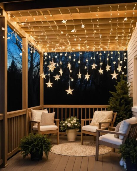 Floating Lighted Stars