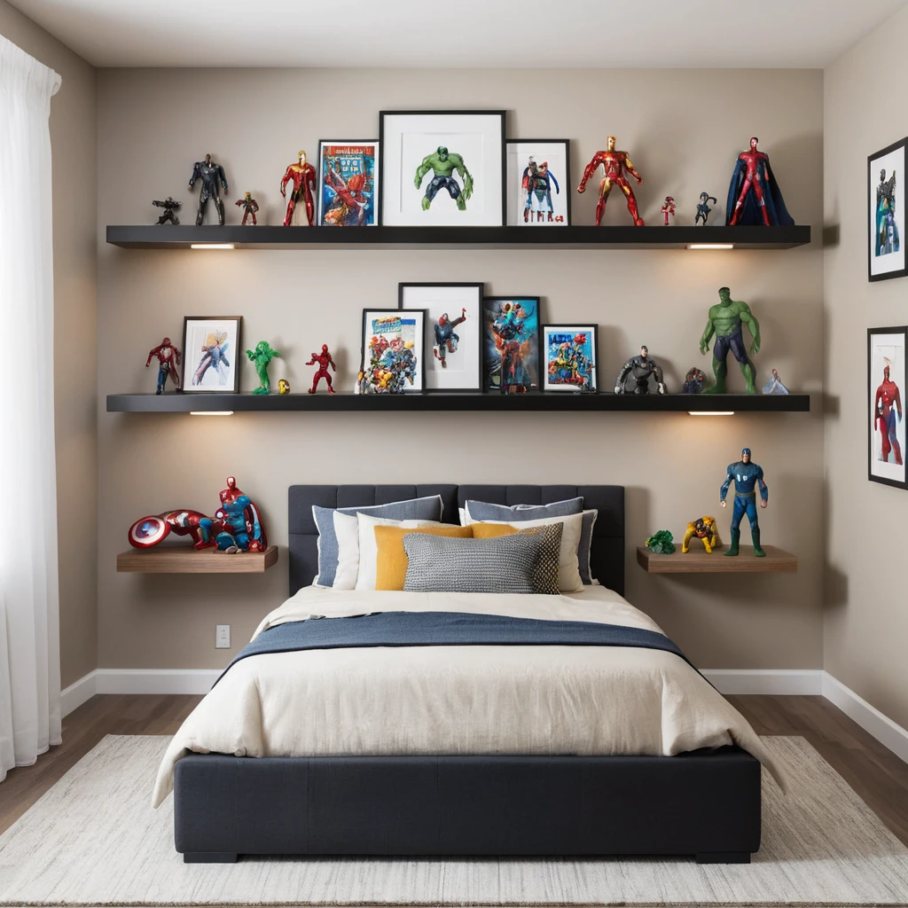 Floating Shelves for Collectibles