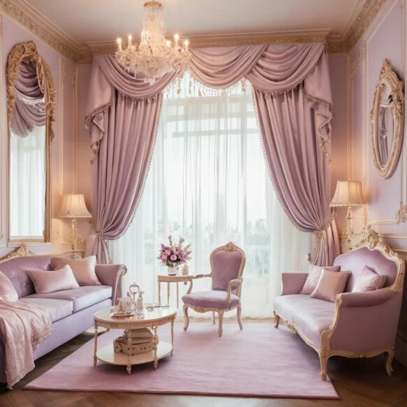 Floor-to-Ceiling Curtains for a Regal Touch