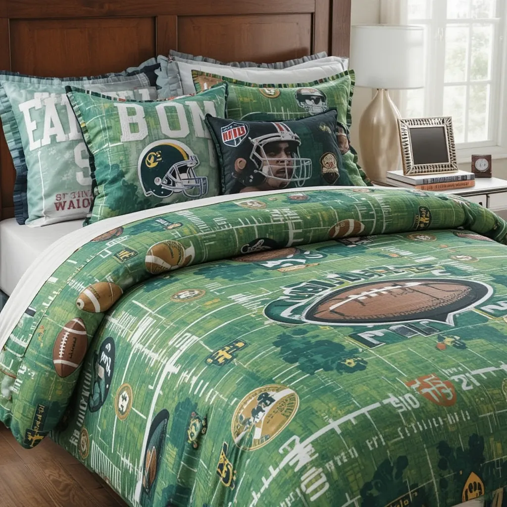Football-Themed Bedding Sets