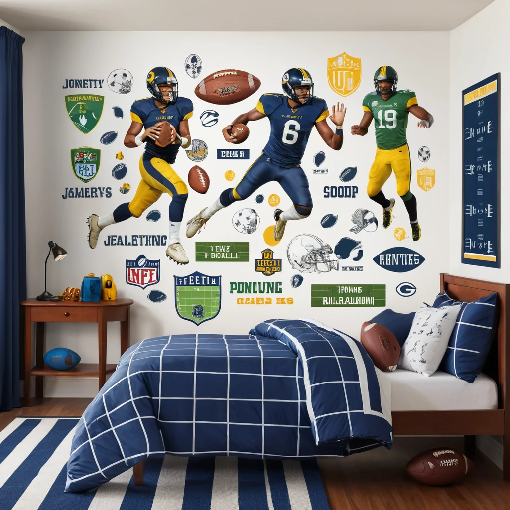 Football-Themed Wall Stickers