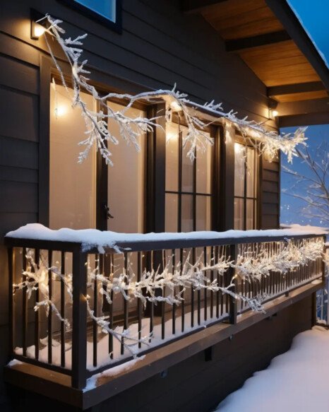 Frosted Branch Decor