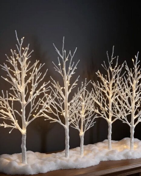 Frosted Branches with LEDs