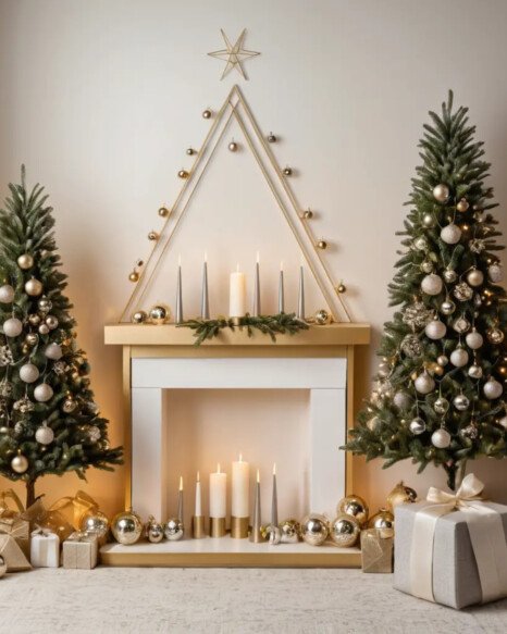 Geometric Christmas Tree Shapes