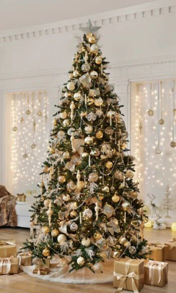 Glamorous Gold and Silver Tree