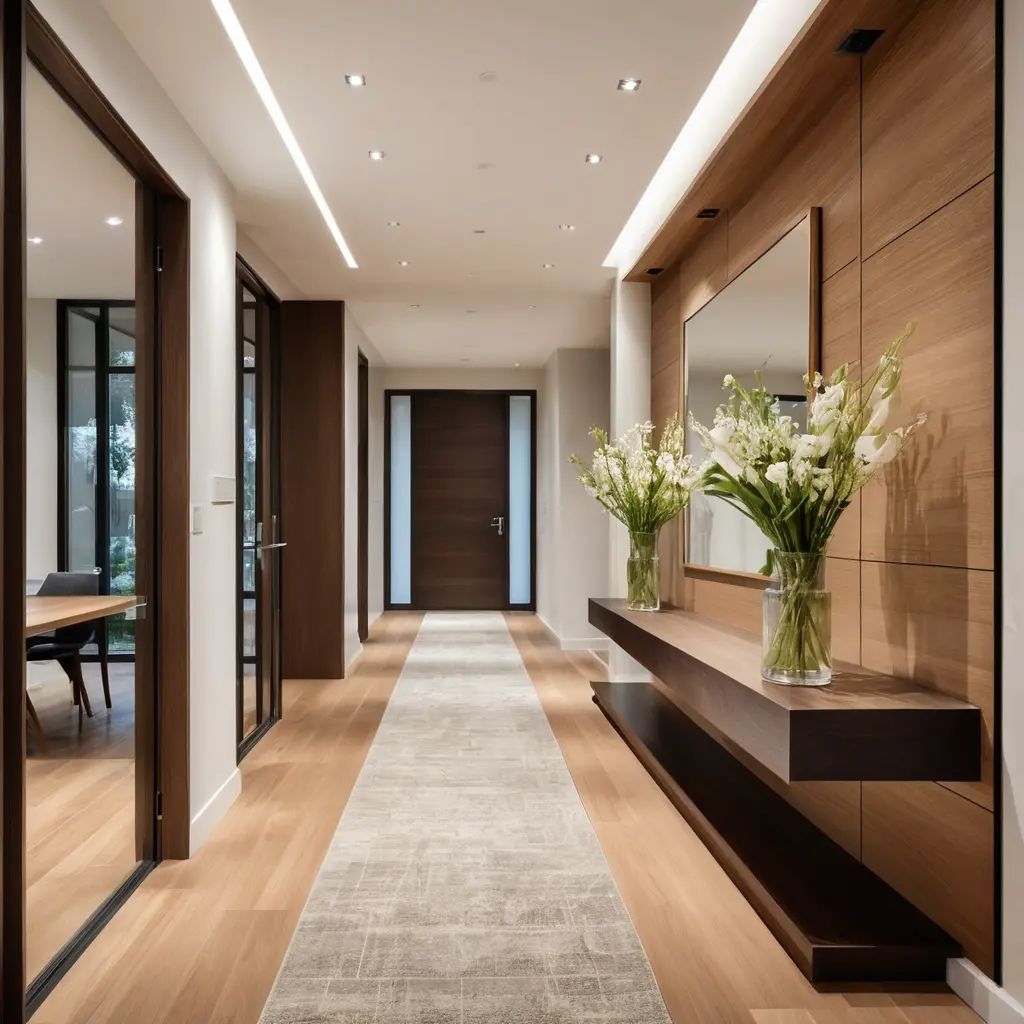 Glass and Wood Combination