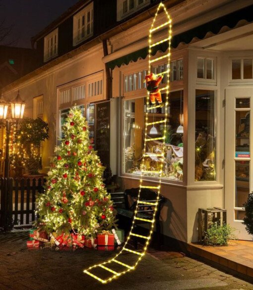 Glimmering Santa’s Sleigh Lighting Display