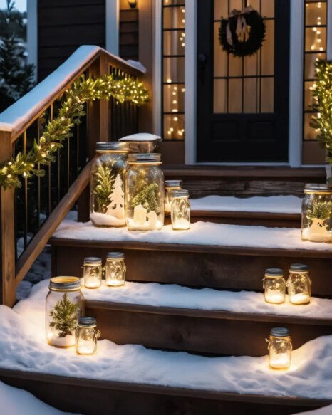 Glowing Mason Jar Lanterns
