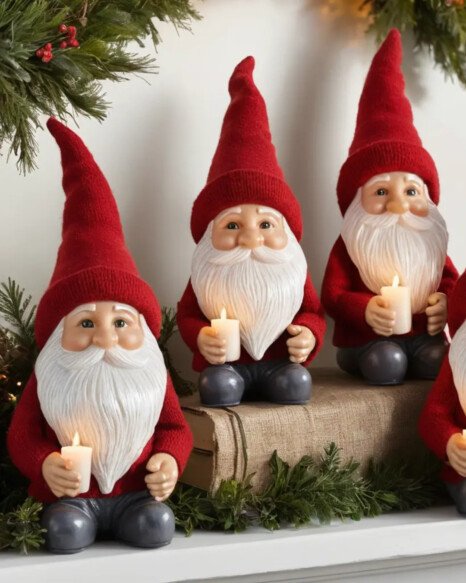 Gnome Candle Holders