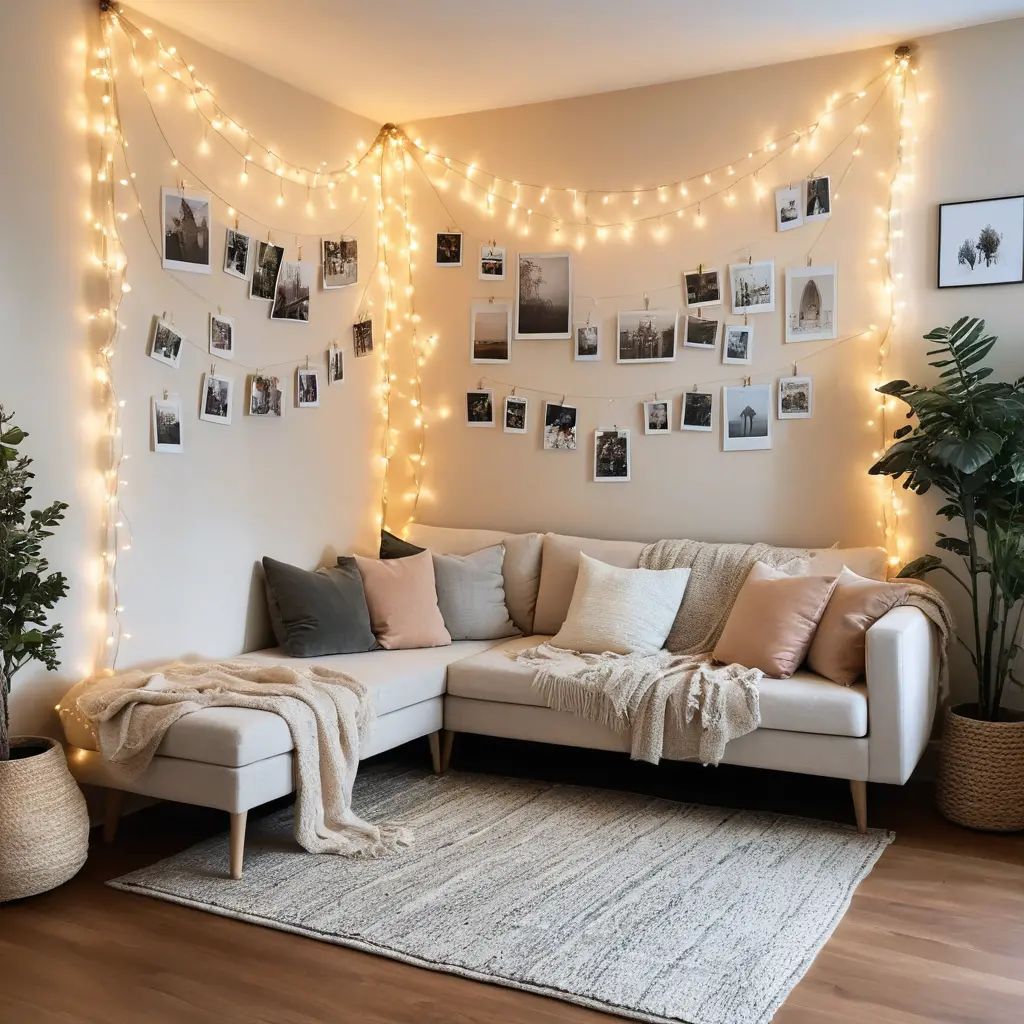 Hang String Lights or Fairy Lights