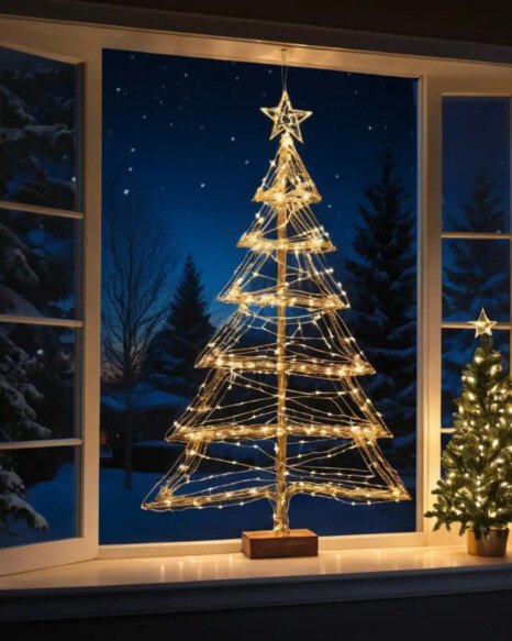 Hanging Christmas Tree Lights