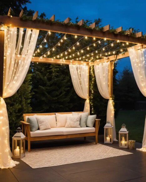 Hanging Fairy Light Curtains