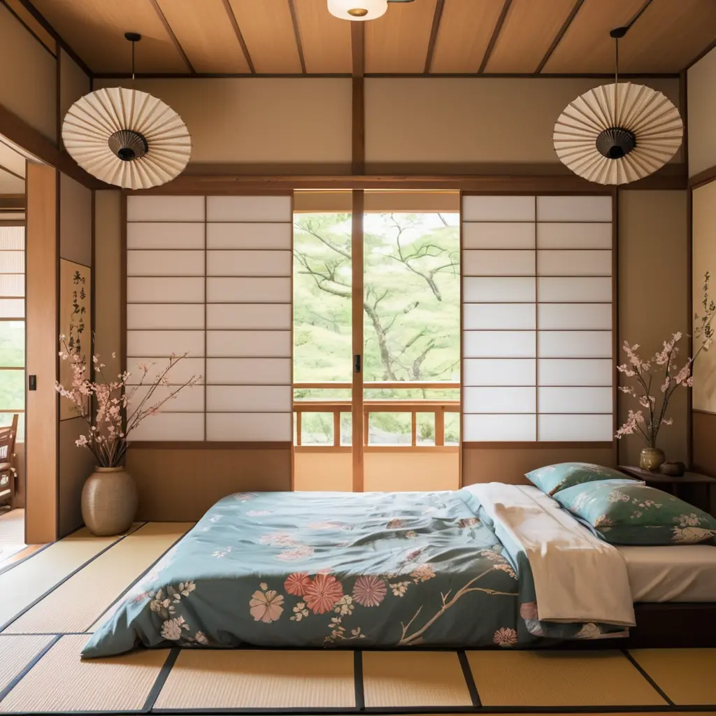 Hanging Japanese Fans